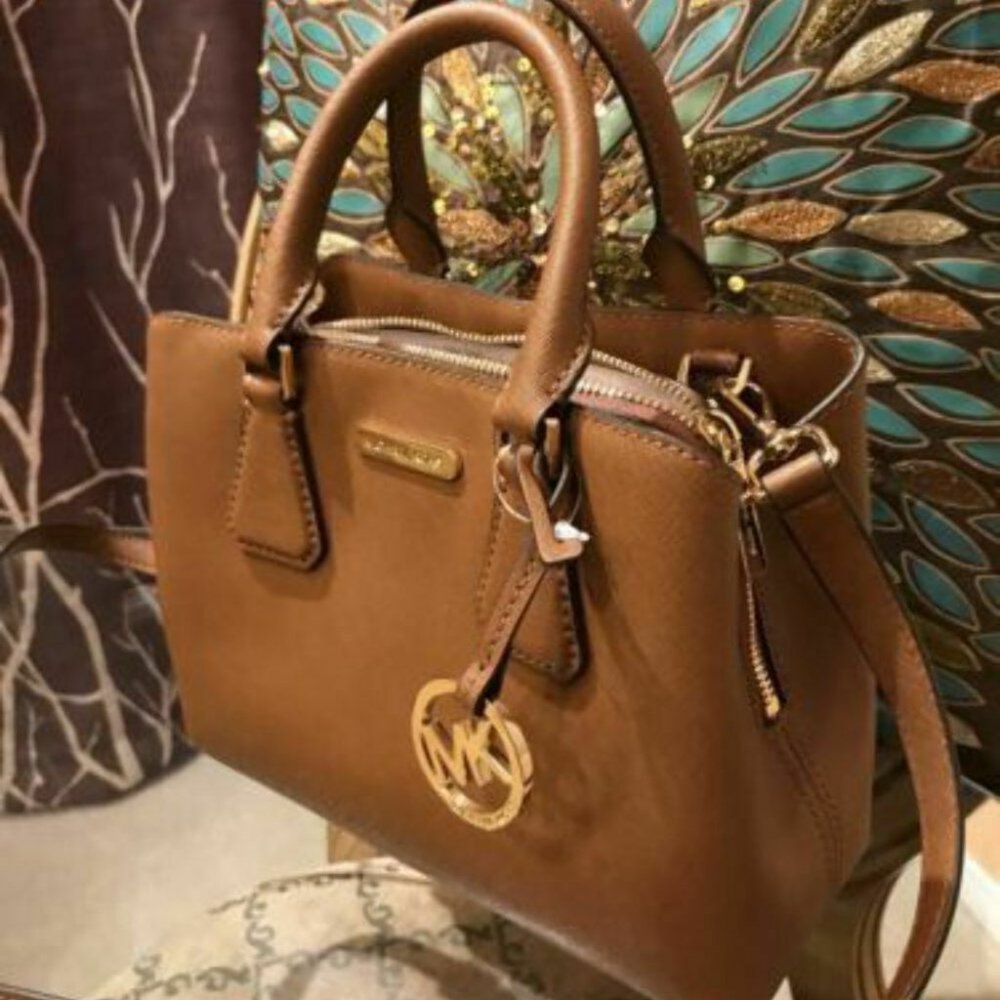 Michael Kors CAMILLE Medium Satchel Luggage Leathe